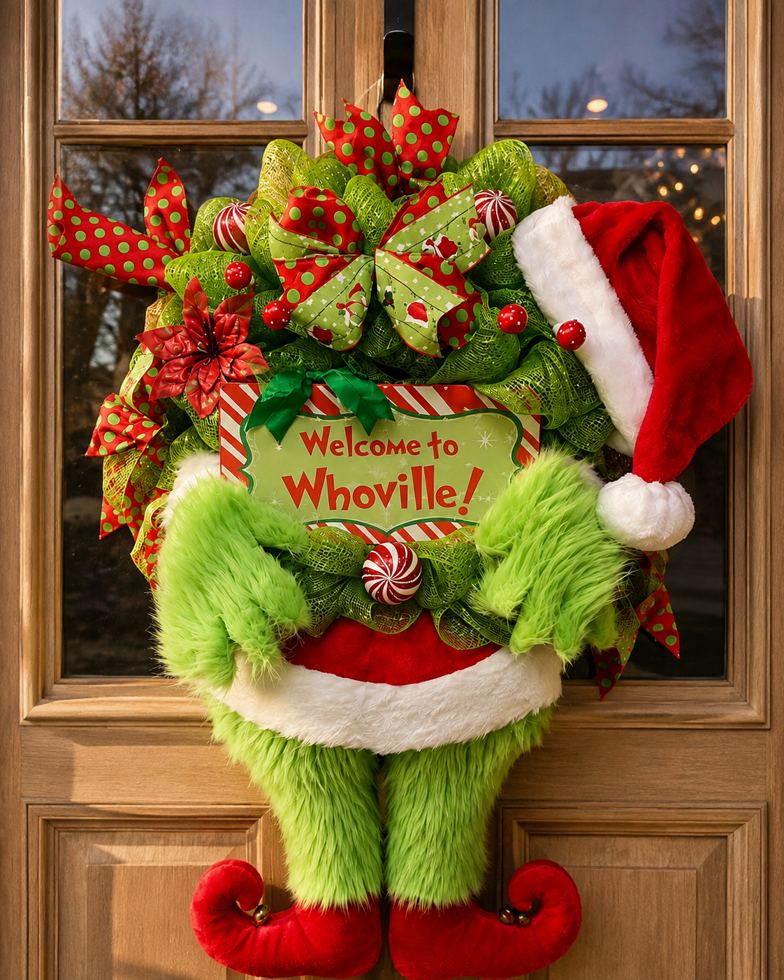 HANDMADE Grinch Wreaths